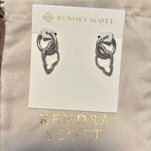 Kendra Scott Abbie  Silver Hoop Earrings
